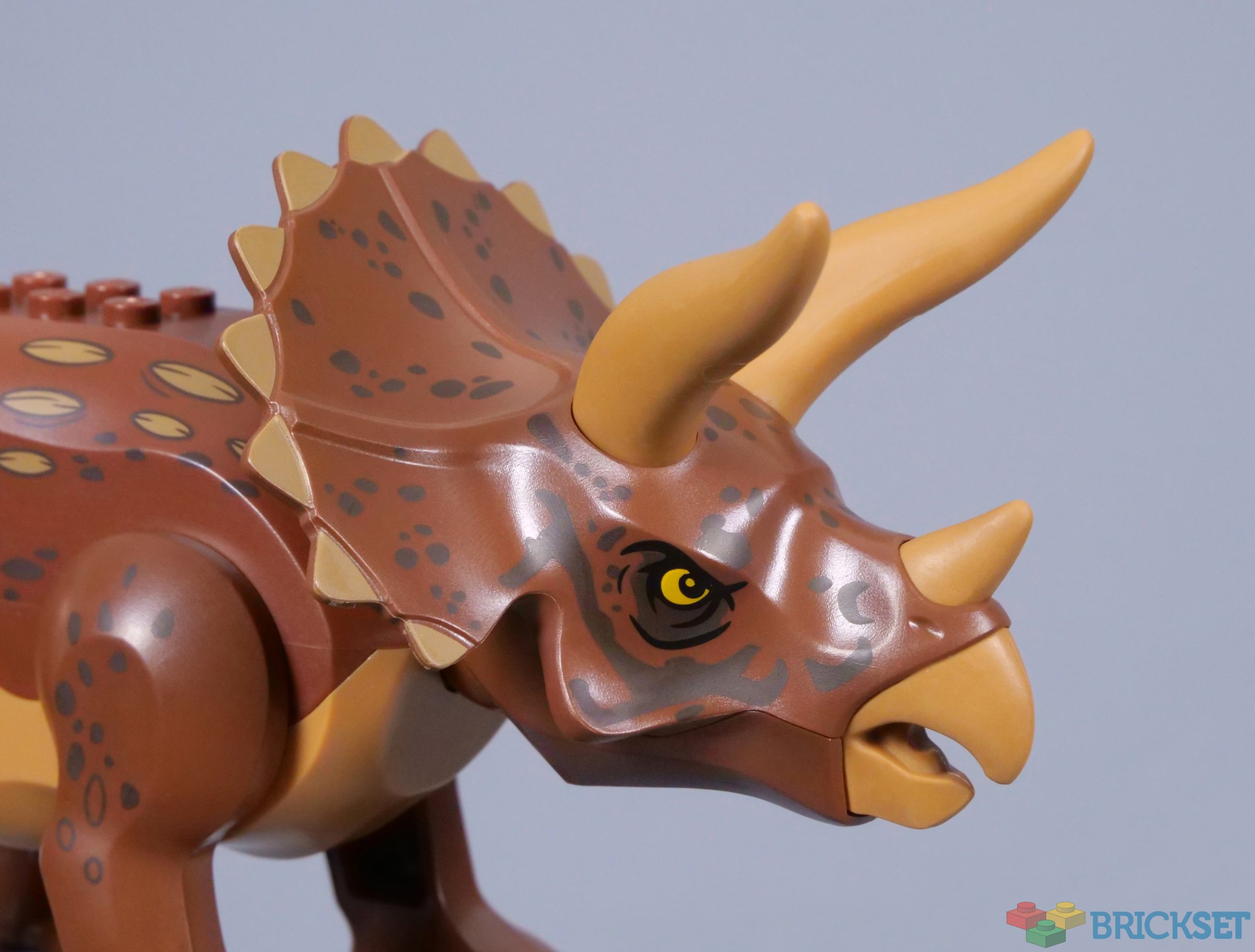 TRICERATOPS バンドスコア DON'T STOP THE NOISE! LEGO Jurassic World 76959 Triceratops Research review | Brickset